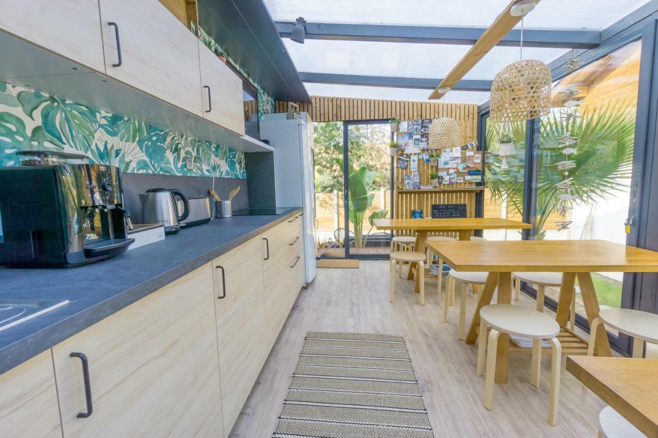 Wood'N Sea Surf Lodge - Auberge De Jeunesse Capbreton Exteriör bild