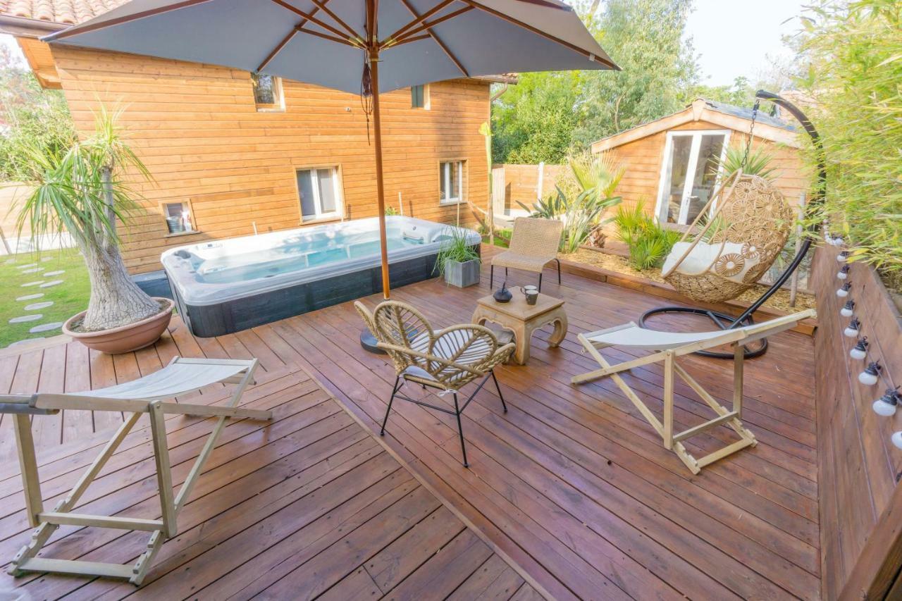 Wood'N Sea Surf Lodge - Auberge De Jeunesse Capbreton Exteriör bild